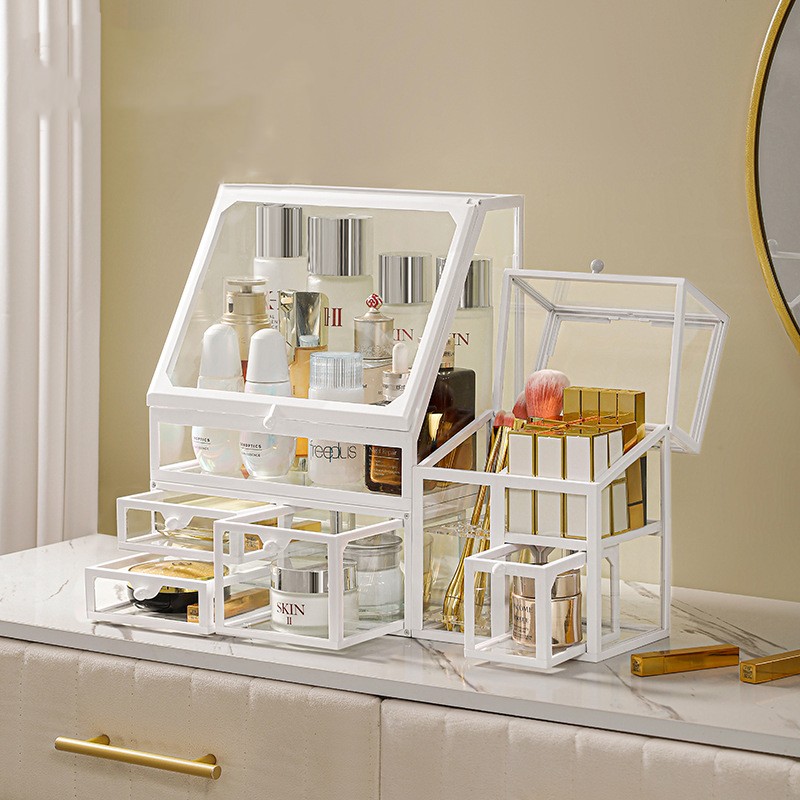 Luxury Skincare And Makeup Brands - Стеклянный органайзер для макияжа, косметическая помада,