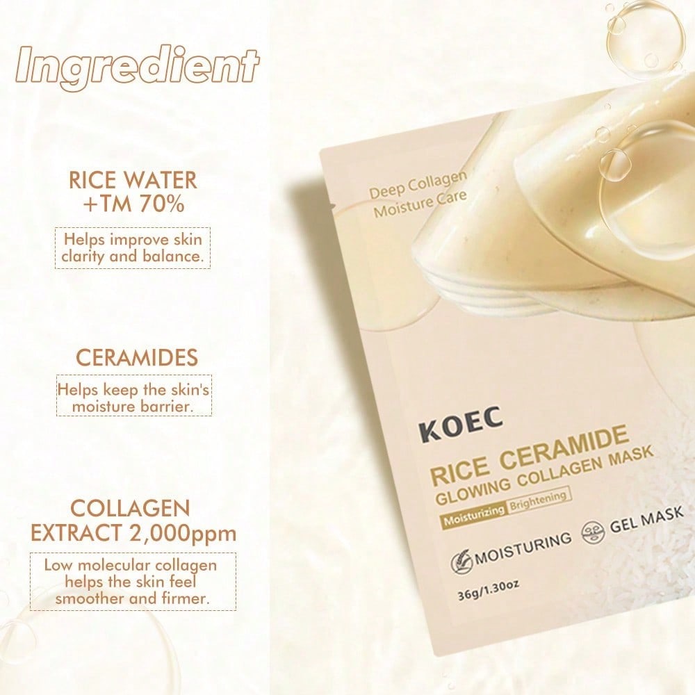 Ночная коллагеновая маска Rice – обзор и цена Luxury Glow Skincare
